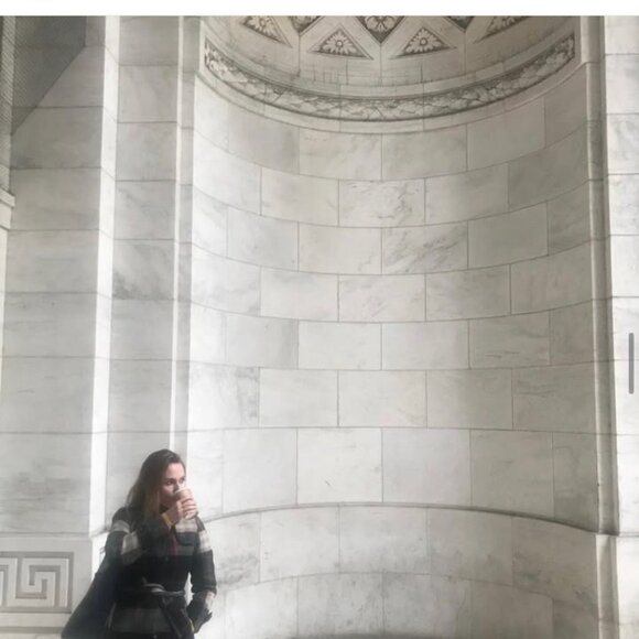 Plaid cashmere wool coat - Picture 2 of 14